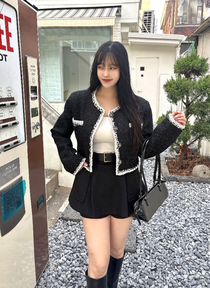 mars東大門㊣直郵女士新品休閑真品職業人氣時尚夾克粗花呢mars夾克