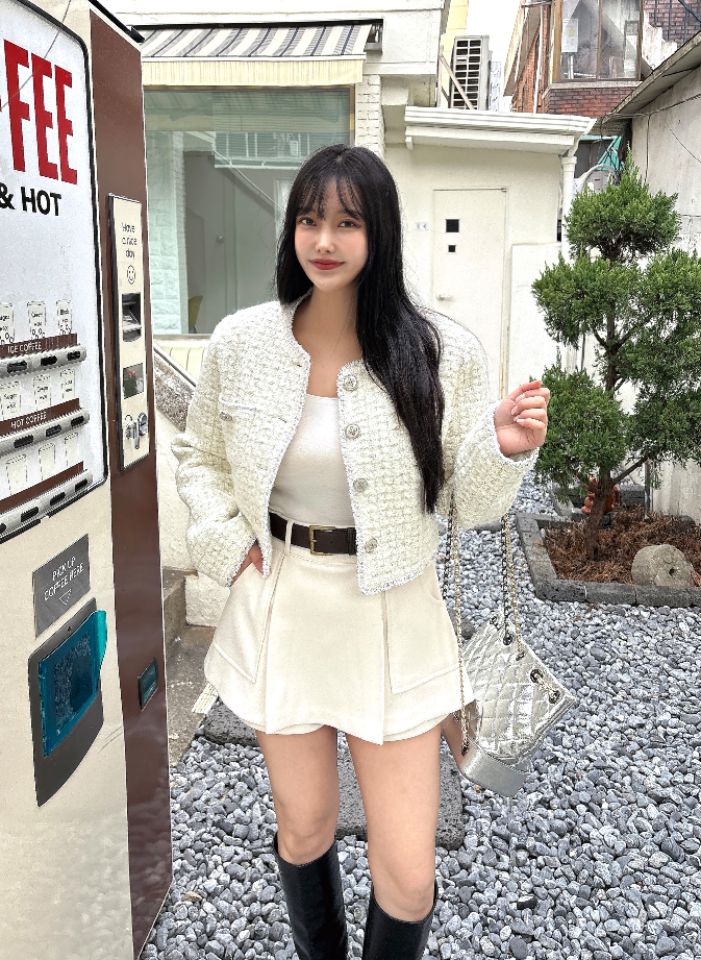 mars東大門㊣直郵女士新品休閑真品職業人氣時尚夾克粗花呢mars夾克