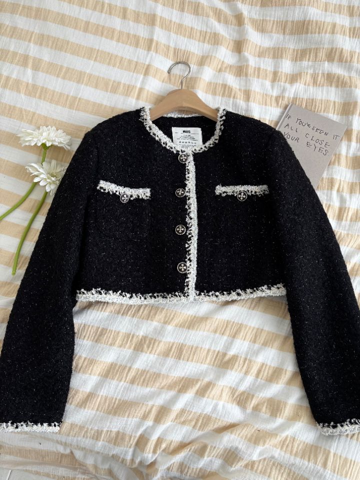 mars東大門㊣直郵女士新品休閑真品職業人氣時尚夾克粗花呢mars夾克圖色2