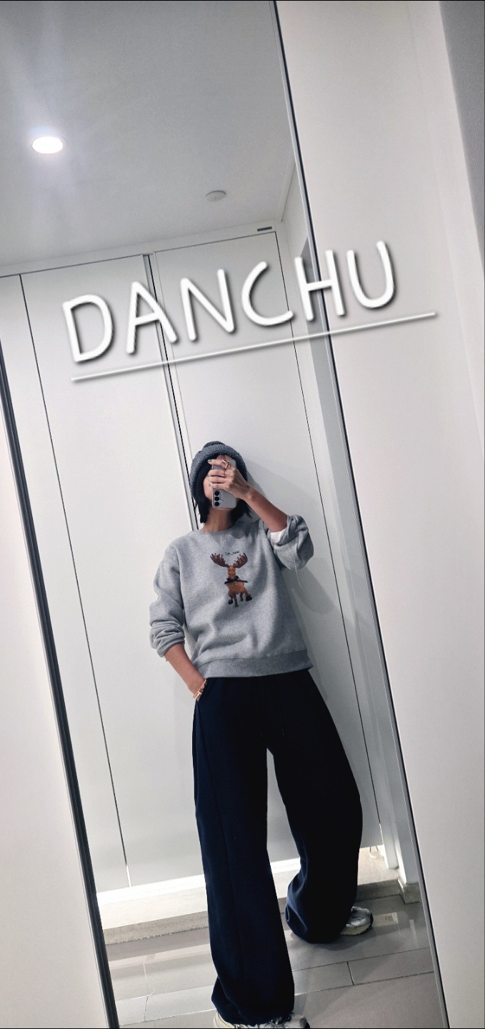 DANCHU韓國代購㊣女士新品時尚推薦職業休閑人氣衛衣加絨羊毛DANCHU衛衣