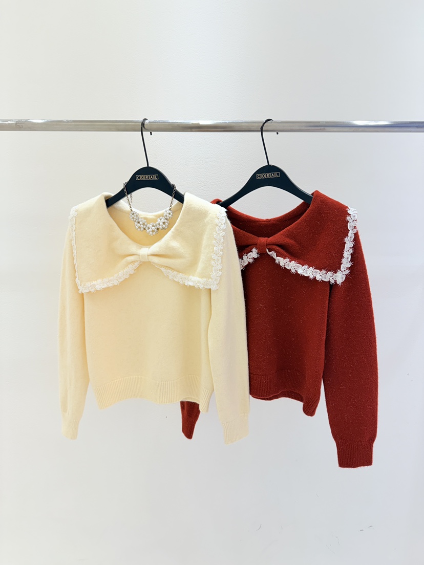 CORAL韓國代購㊣女裝新款人氣推薦休閑職業熱賣針織衫不含飾品CORAL針織衫