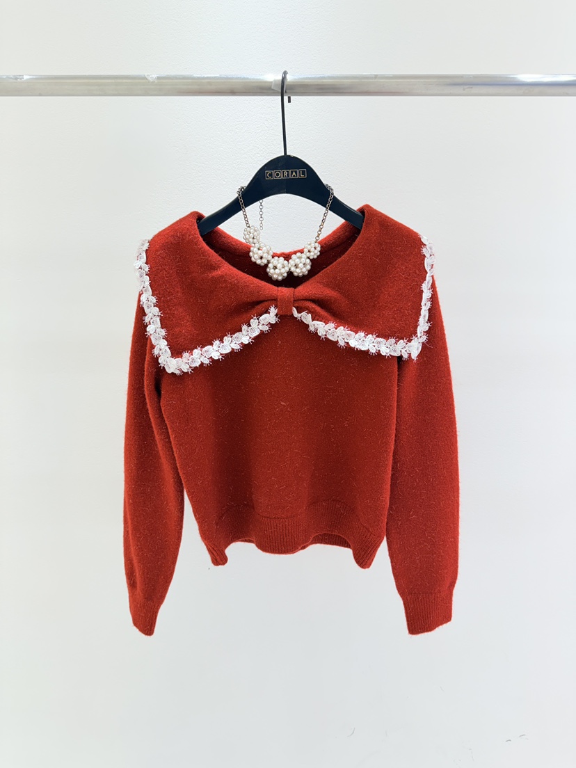 CORAL韓國代購㊣女裝新款人氣推薦休閑職業熱賣針織衫不含飾品CORAL針織衫圖色1