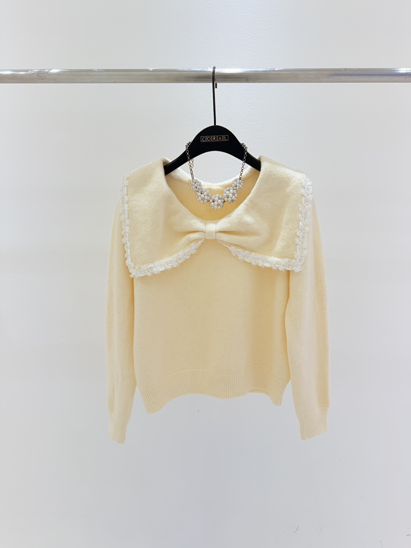 CORAL韓國代購㊣女裝新款人氣推薦休閑職業熱賣針織衫不含飾品CORAL針織衫圖色2