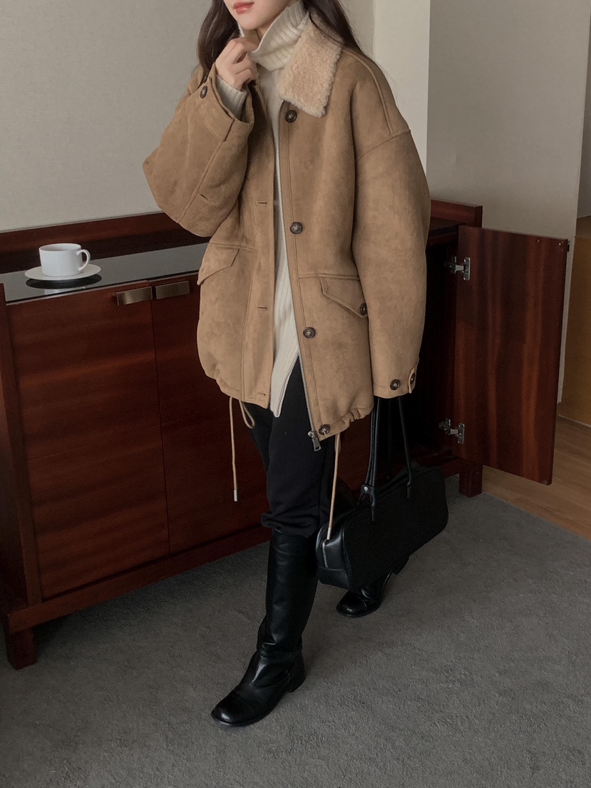 ATHEA東大門㊣實拍女士新品職業休閑推薦時尚熱賣真品夾克羊毛ATHEA夾克