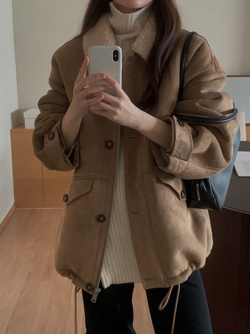 ATHEA東大門㊣實拍女士新品職業休閑推薦時尚熱賣真品夾克羊毛ATHEA夾克