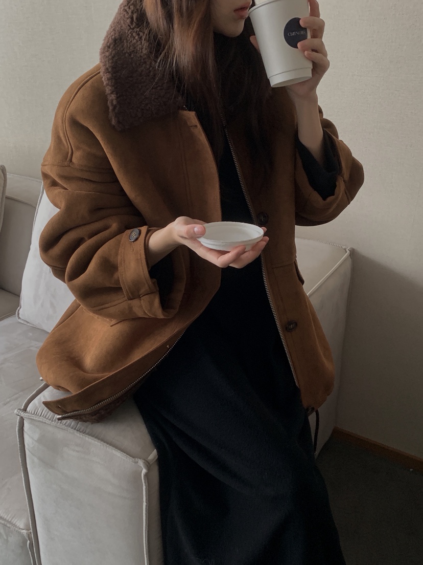 ATHEA東大門㊣實拍女士新品職業休閑推薦時尚熱賣真品夾克羊毛ATHEA夾克