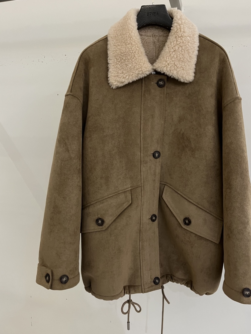 ATHEA東大門㊣實拍女士新品職業休閑推薦時尚熱賣真品夾克羊毛ATHEA夾克圖色1