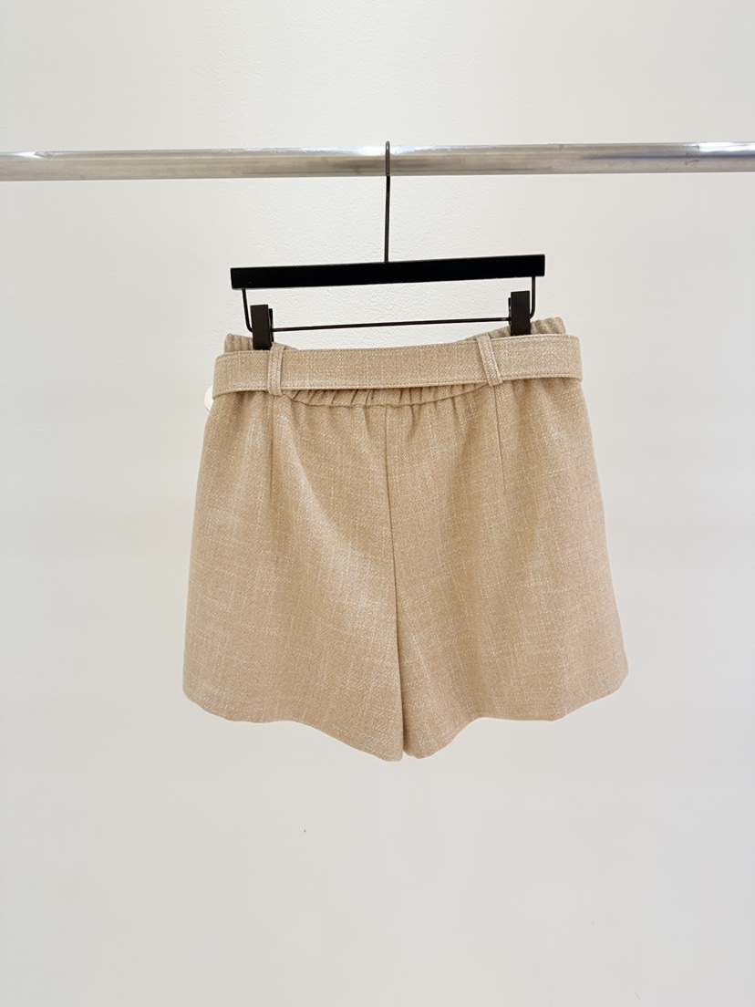 CORAL東大門㊣實拍女裝新款時尚人氣真品休閑短褲含腰帶系帶CORAL短褲