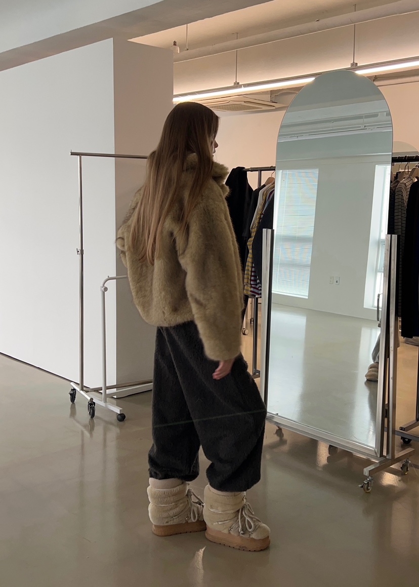 ANOTHER AVENUE韓國代購㊣女裝新款休閑時尚職業短款大衣狐貍ANOTHER AVENUE短款大衣