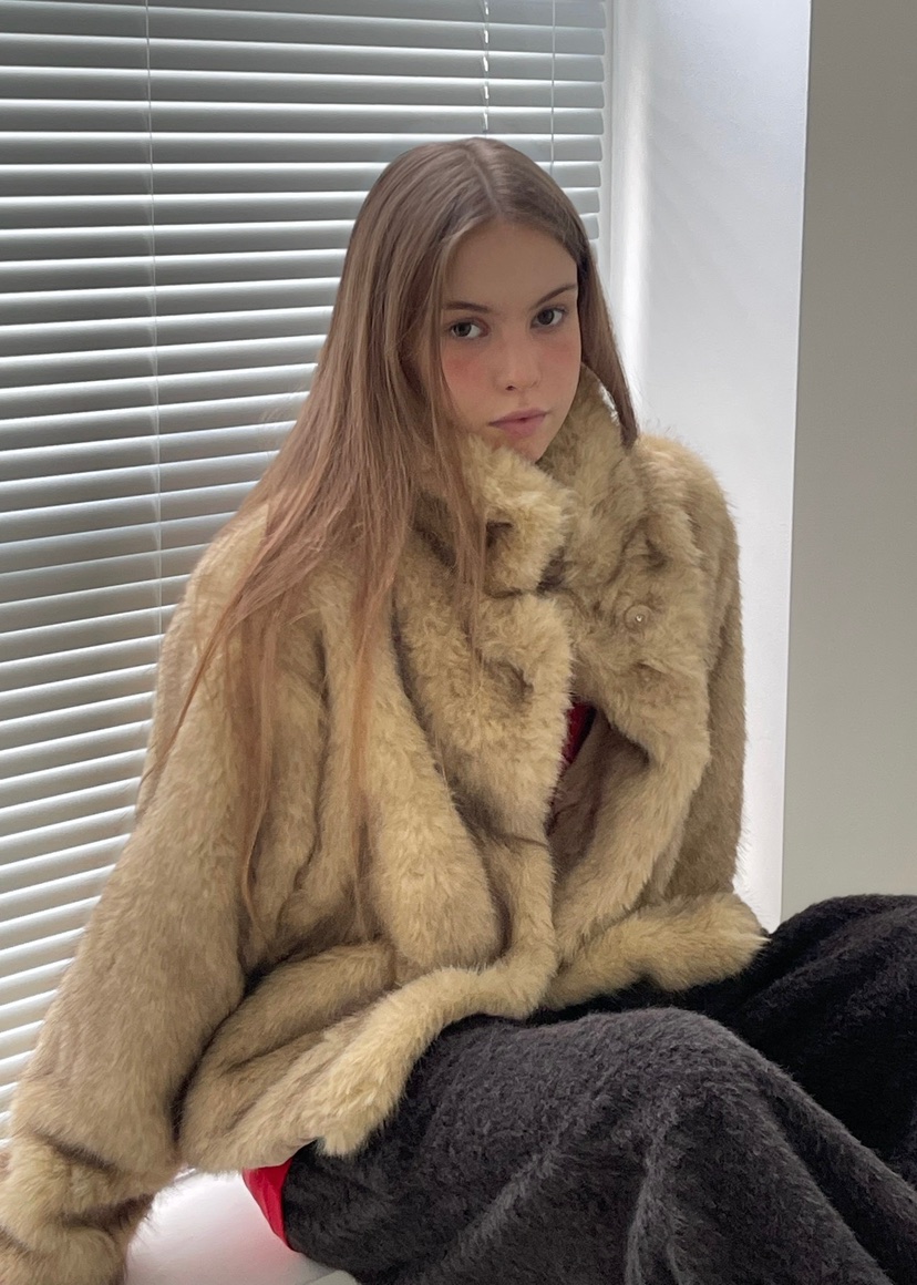 ANOTHER AVENUE韓國代購㊣女裝新款休閑時尚職業短款大衣狐貍ANOTHER AVENUE短款大衣