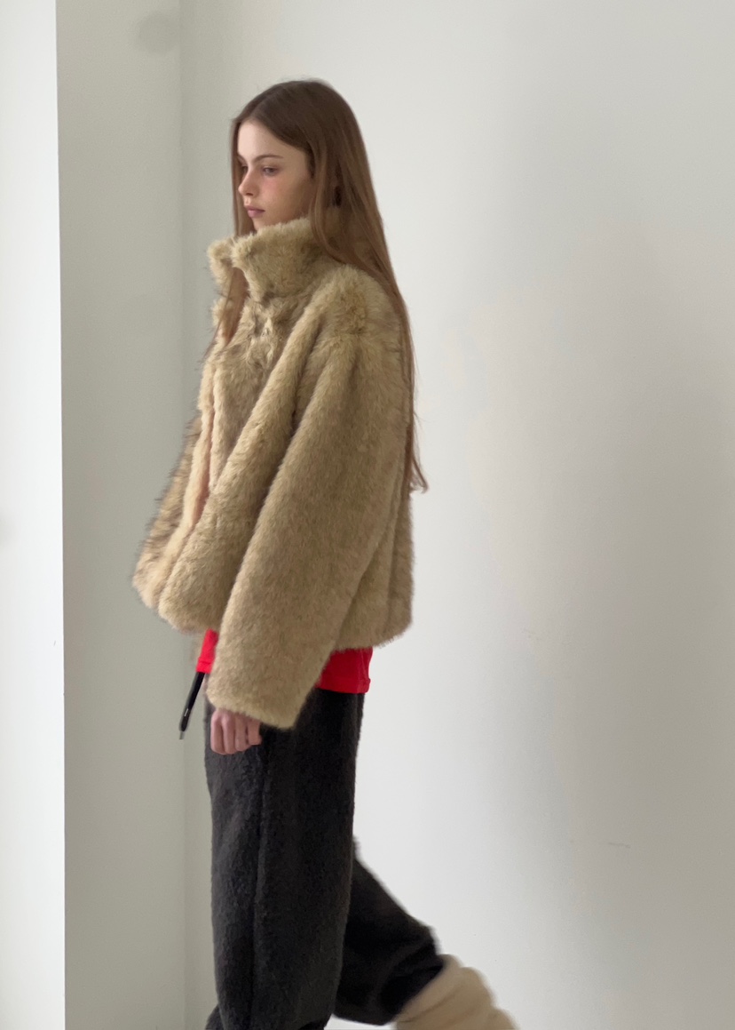 ANOTHER AVENUE韓國代購㊣女裝新款休閑時尚職業短款大衣狐貍ANOTHER AVENUE短款大衣