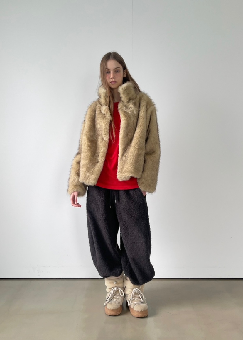 ANOTHER AVENUE韓國代購㊣女裝新款休閑時尚職業短款大衣狐貍ANOTHER AVENUE短款大衣