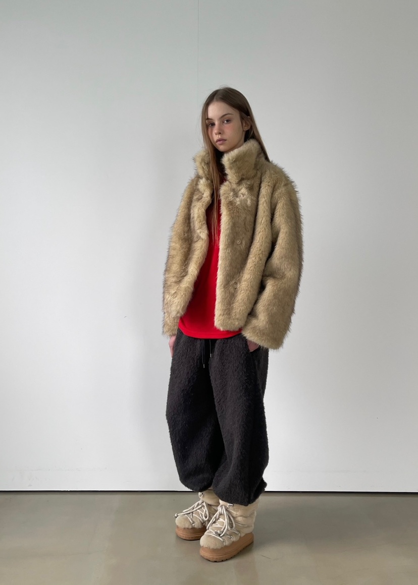 ANOTHER AVENUE韓國代購㊣女裝新款休閑時尚職業短款大衣狐貍ANOTHER AVENUE短款大衣