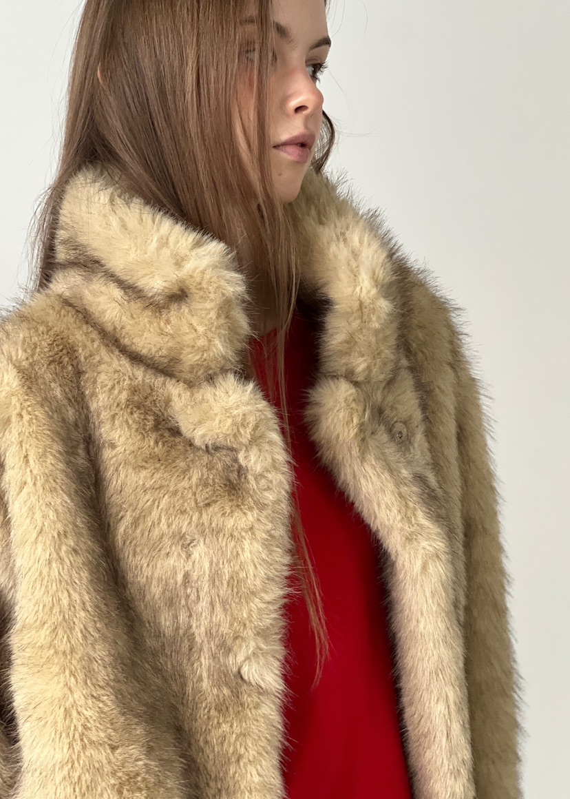 ANOTHER AVENUE韓國代購㊣女裝新款休閑時尚職業短款大衣狐貍ANOTHER AVENUE短款大衣