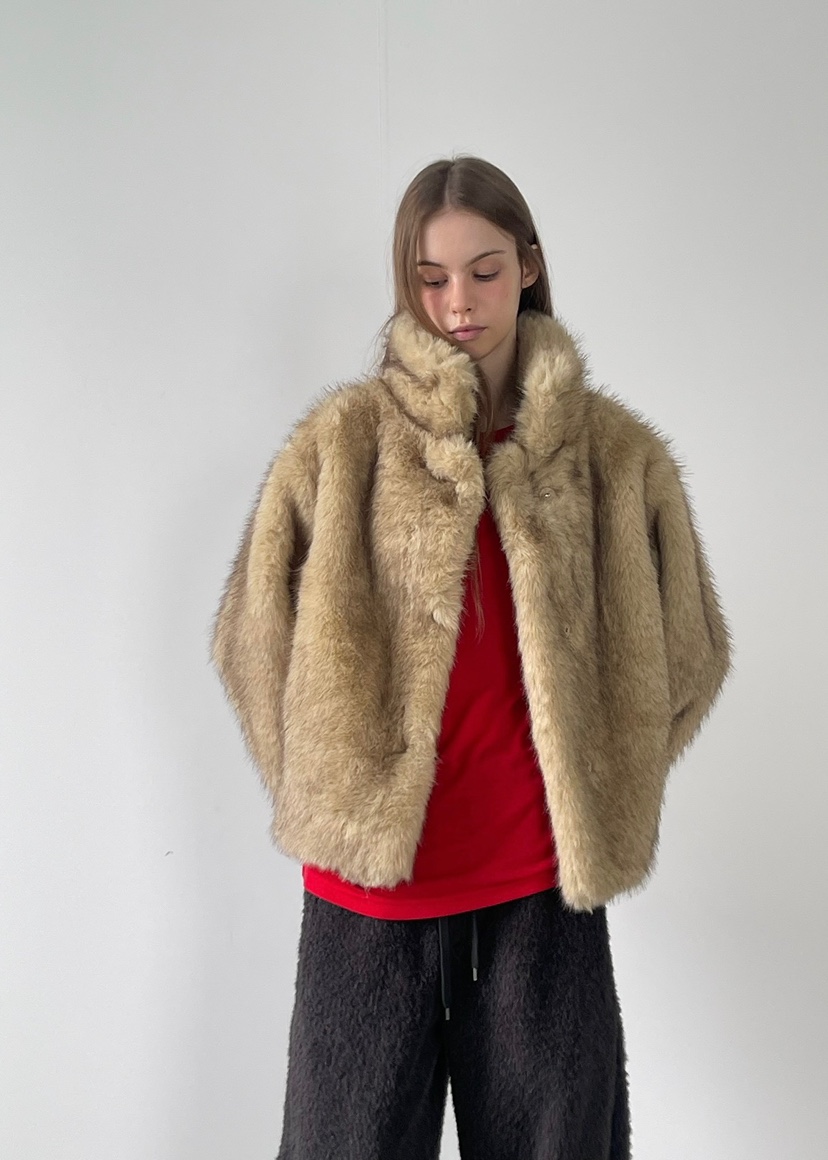 ANOTHER AVENUE韓國代購㊣女裝新款休閑時尚職業短款大衣狐貍ANOTHER AVENUE短款大衣