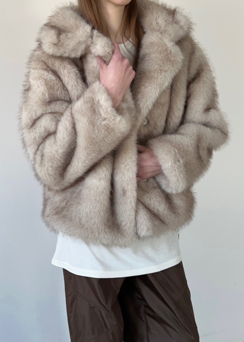 ANOTHER AVENUE韓國代購㊣女裝新款休閑時尚職業短款大衣狐貍ANOTHER AVENUE短款大衣