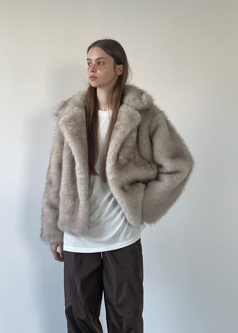 ANOTHER AVENUE韓國代購㊣女裝新款休閑時尚職業短款大衣狐貍ANOTHER AVENUE短款大衣