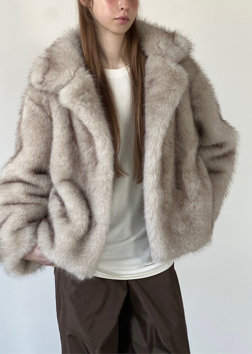 ANOTHER AVENUE韓國代購㊣女裝新款休閑時尚職業短款大衣狐貍ANOTHER AVENUE短款大衣