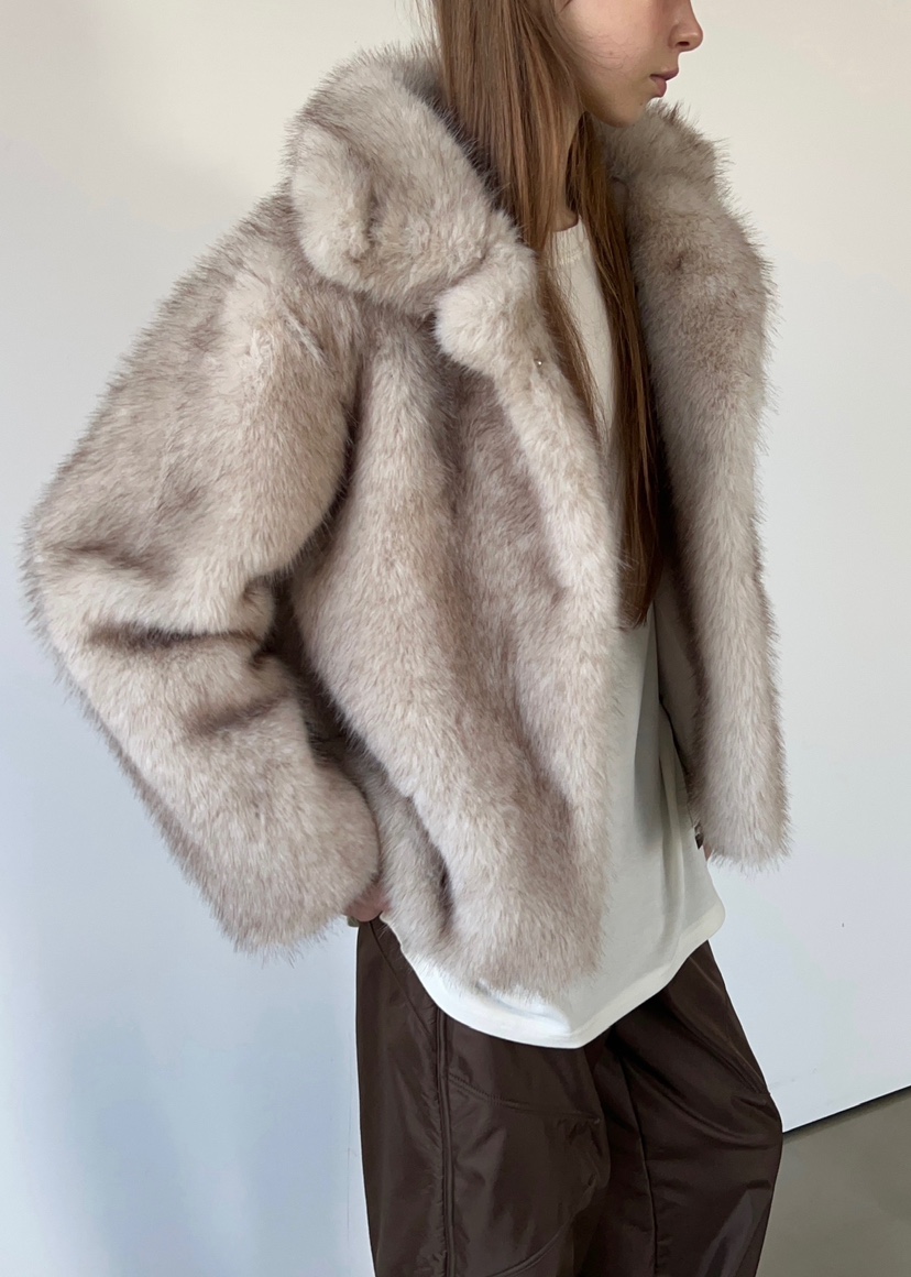 ANOTHER AVENUE韓國代購㊣女裝新款休閑時尚職業短款大衣狐貍ANOTHER AVENUE短款大衣