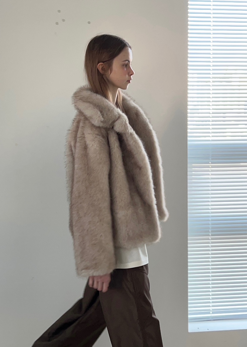 ANOTHER AVENUE韓國代購㊣女裝新款休閑時尚職業短款大衣狐貍ANOTHER AVENUE短款大衣