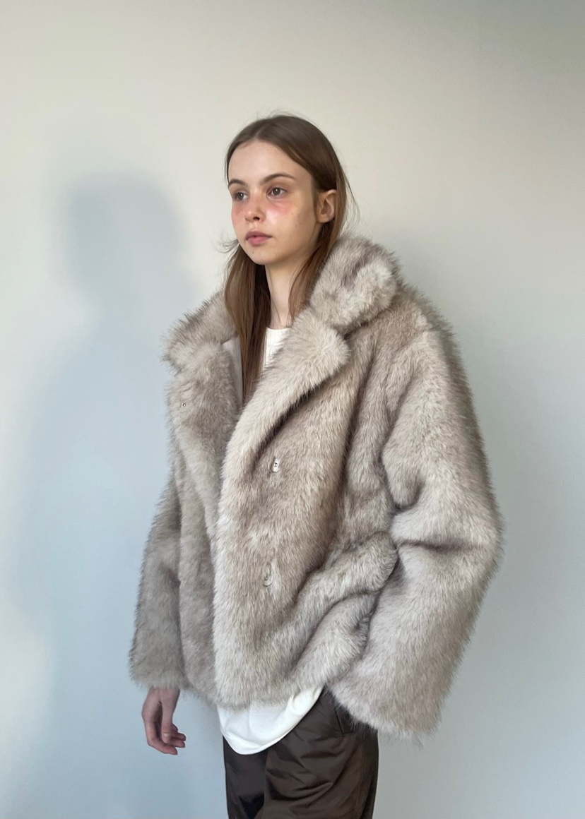 ANOTHER AVENUE韓國代購㊣女裝新款休閑時尚職業短款大衣狐貍ANOTHER AVENUE短款大衣