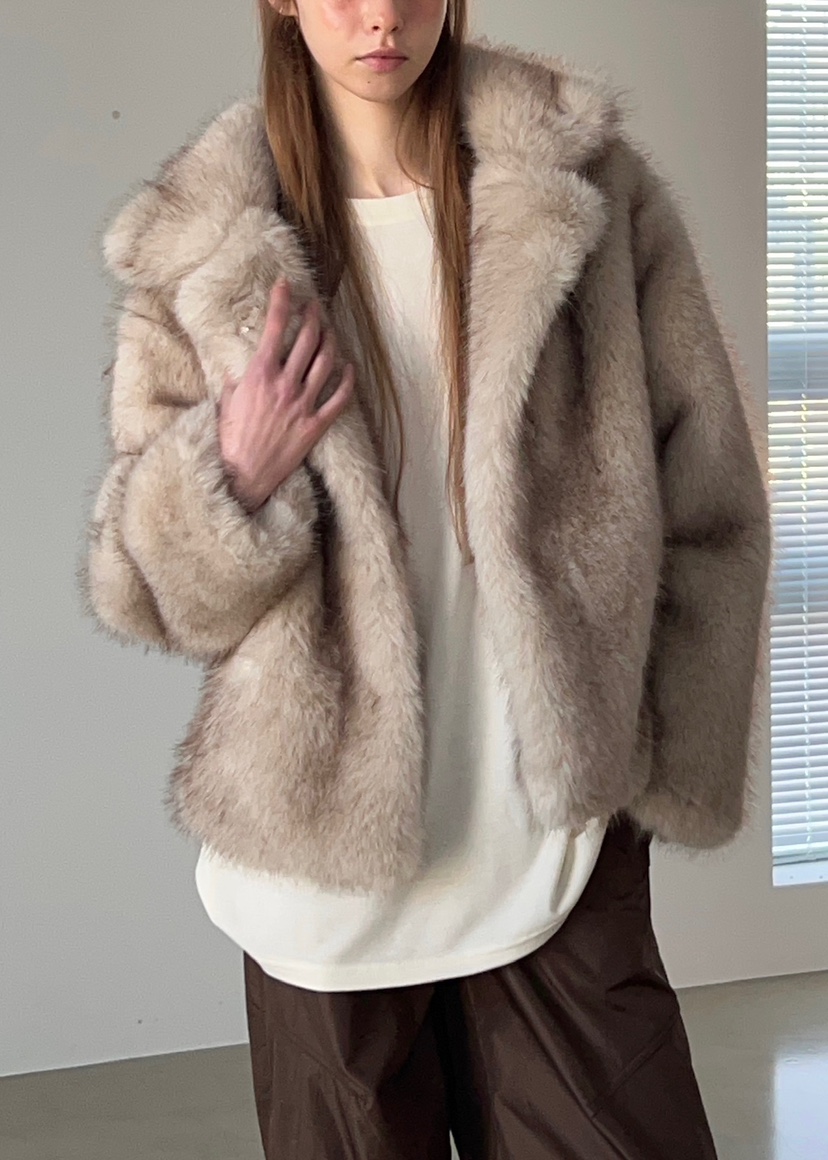 ANOTHER AVENUE韓國代購㊣女裝新款休閑時尚職業短款大衣狐貍ANOTHER AVENUE短款大衣