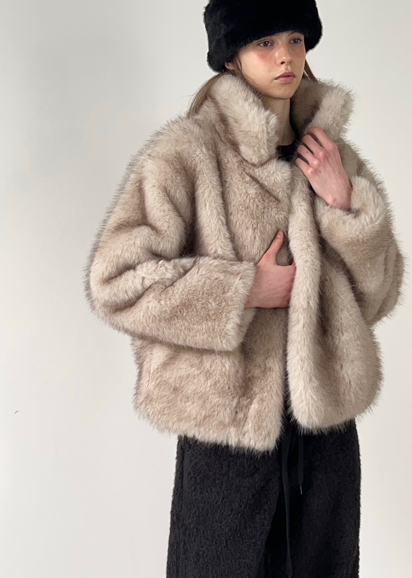 ANOTHER AVENUE韓國代購㊣女裝新款休閑時尚職業短款大衣狐貍ANOTHER AVENUE短款大衣