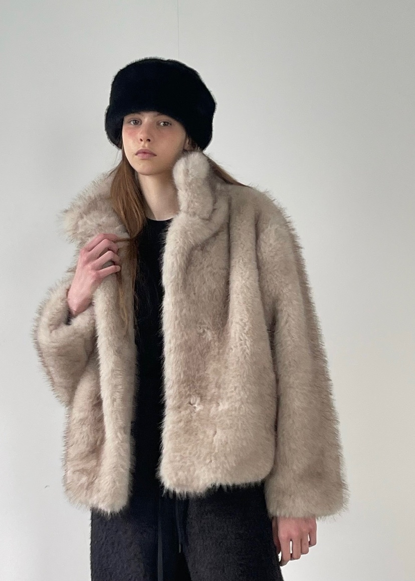 ANOTHER AVENUE韓國代購㊣女裝新款休閑時尚職業短款大衣狐貍ANOTHER AVENUE短款大衣