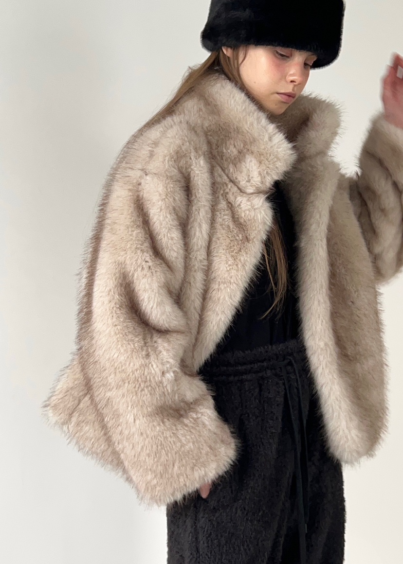 ANOTHER AVENUE韓國代購㊣女裝新款休閑時尚職業短款大衣狐貍ANOTHER AVENUE短款大衣