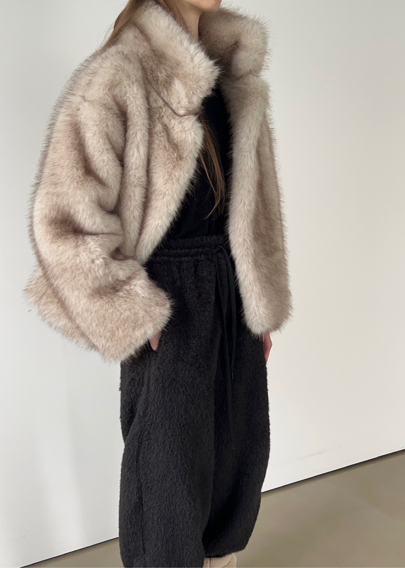 ANOTHER AVENUE韓國代購㊣女裝新款休閑時尚職業短款大衣狐貍ANOTHER AVENUE短款大衣