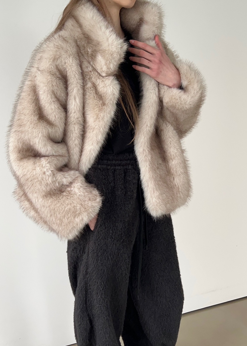 ANOTHER AVENUE韓國代購㊣女裝新款休閑時尚職業短款大衣狐貍ANOTHER AVENUE短款大衣