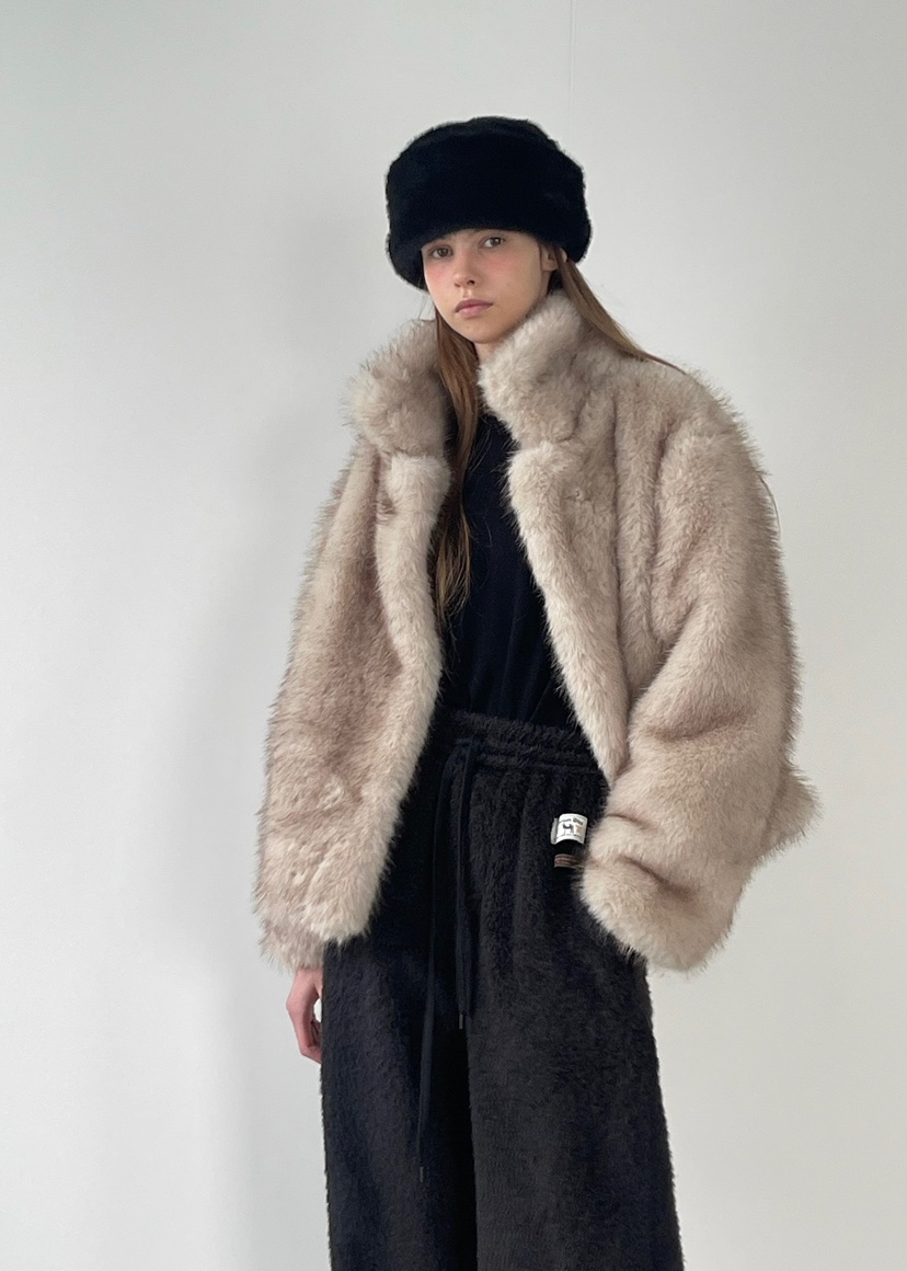 ANOTHER AVENUE韓國代購㊣女裝新款休閑時尚職業短款大衣狐貍ANOTHER AVENUE短款大衣