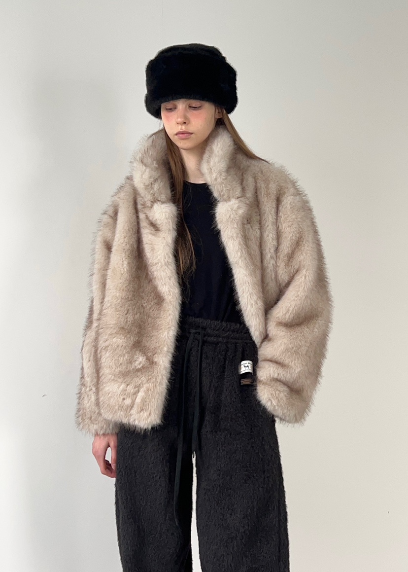 ANOTHER AVENUE韓國代購㊣女裝新款休閑時尚職業短款大衣狐貍ANOTHER AVENUE短款大衣