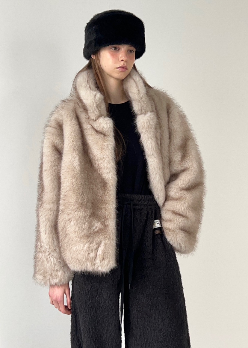 ANOTHER AVENUE韓國代購㊣女裝新款休閑時尚職業短款大衣狐貍ANOTHER AVENUE短款大衣