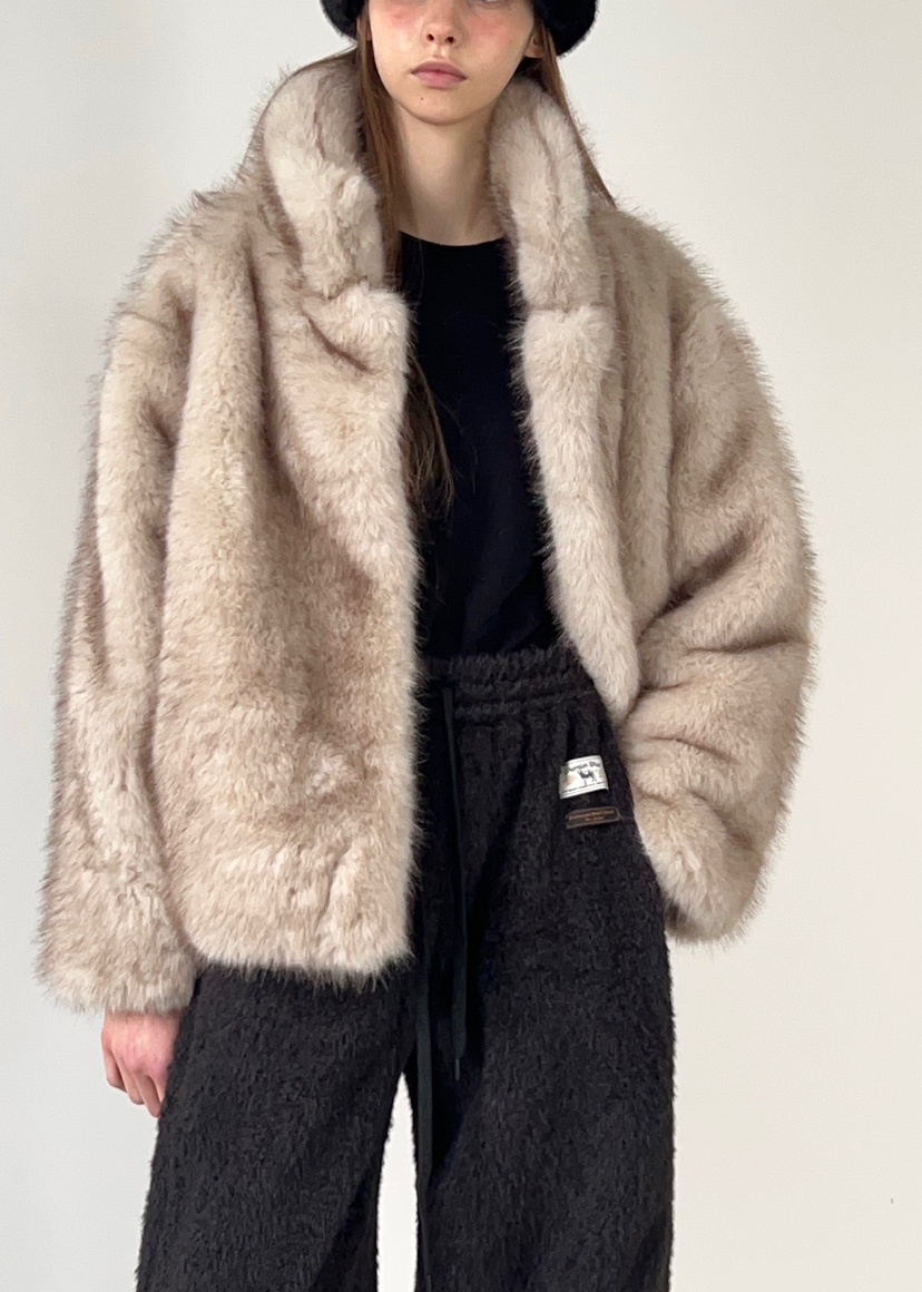 ANOTHER AVENUE韓國代購㊣女裝新款休閑時尚職業短款大衣狐貍ANOTHER AVENUE短款大衣