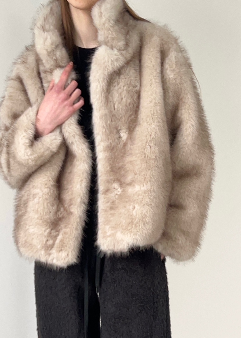 ANOTHER AVENUE韓國代購㊣女裝新款休閑時尚職業短款大衣狐貍ANOTHER AVENUE短款大衣