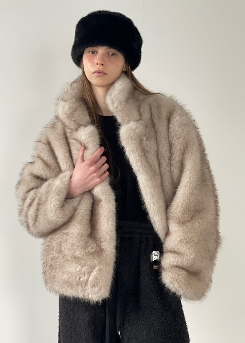 ANOTHER AVENUE韓國代購㊣女裝新款休閑時尚職業短款大衣狐貍ANOTHER AVENUE短款大衣