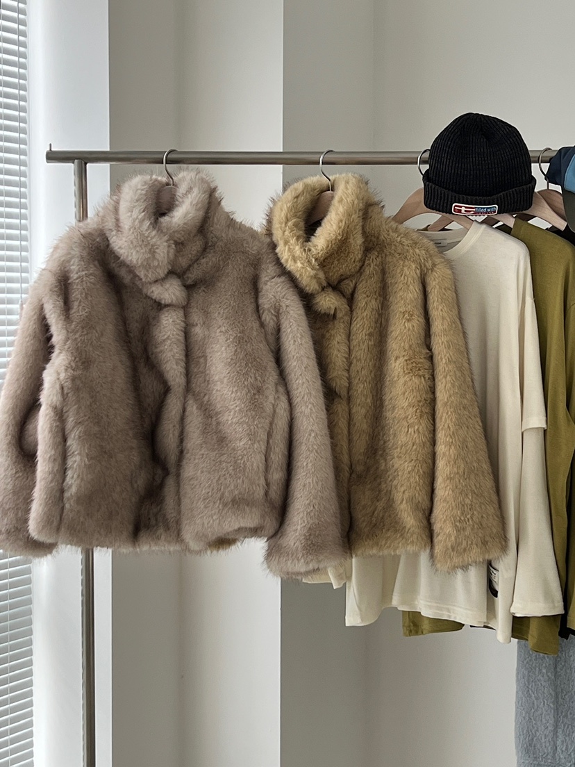 ANOTHER AVENUE韓國代購㊣女裝新款休閑時尚職業短款大衣狐貍ANOTHER AVENUE短款大衣