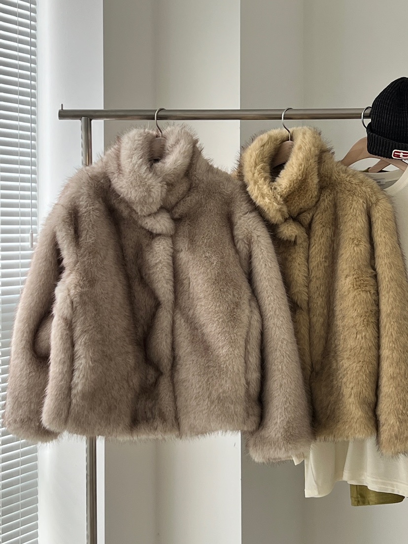 ANOTHER AVENUE韓國代購㊣女裝新款休閑時尚職業短款大衣狐貍ANOTHER AVENUE短款大衣