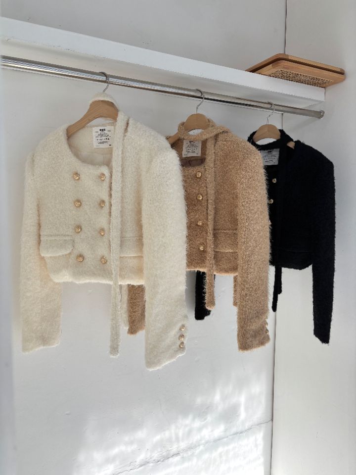 mars韓國直郵㊣女裝新款25秋冬真品時尚推薦熱賣夾克含脖帶mars夾克