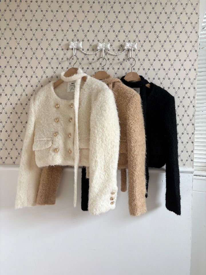 mars韓國直郵㊣女裝新款25秋冬真品時尚推薦熱賣夾克含脖帶mars夾克