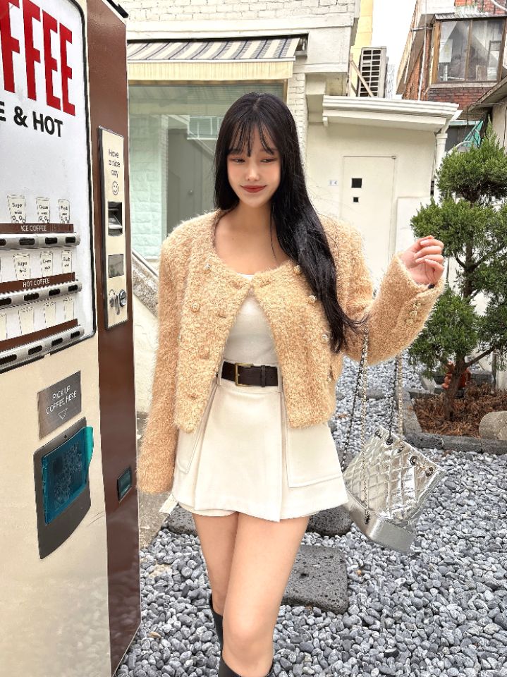 mars韓國直郵㊣女裝新款25秋冬真品時尚推薦熱賣夾克含脖帶mars夾克