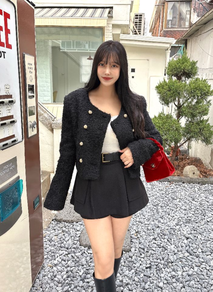 mars韓國直郵㊣女裝新款25秋冬真品時尚推薦熱賣夾克含脖帶mars夾克