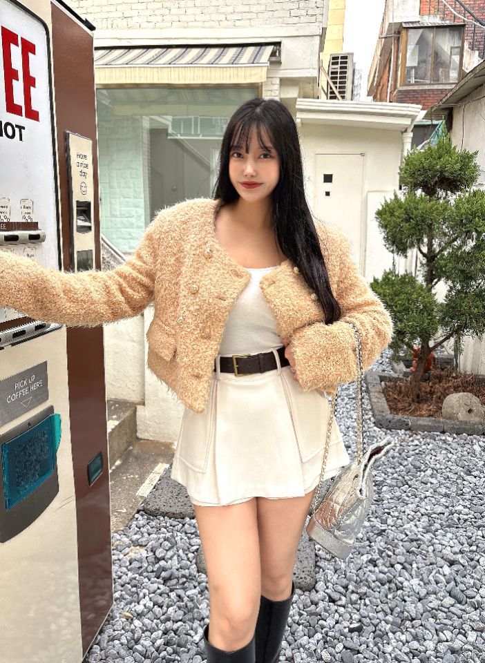 mars韓國直郵㊣女裝新款25秋冬真品時尚推薦熱賣夾克含脖帶mars夾克