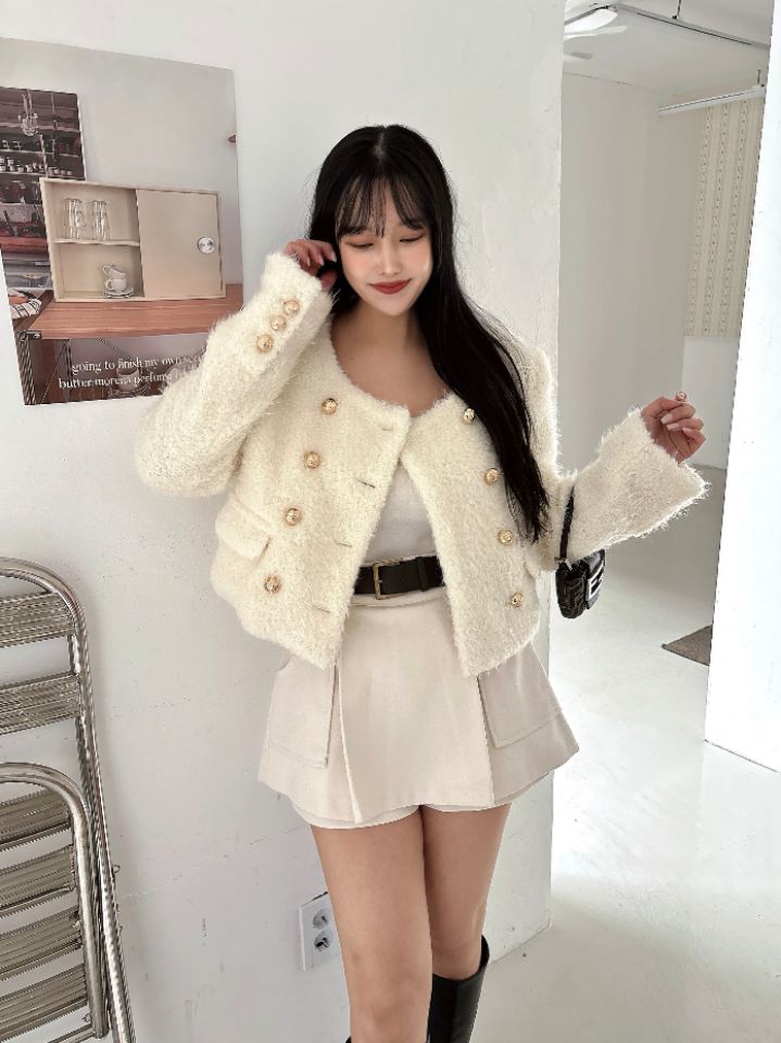 mars韓國直郵㊣女裝新款25秋冬真品時尚推薦熱賣夾克含脖帶mars夾克