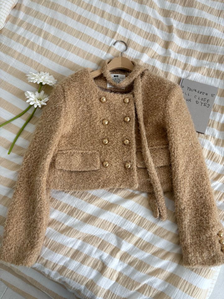 mars韓國直郵㊣女裝新款25秋冬真品時尚推薦熱賣夾克含脖帶mars夾克圖色2