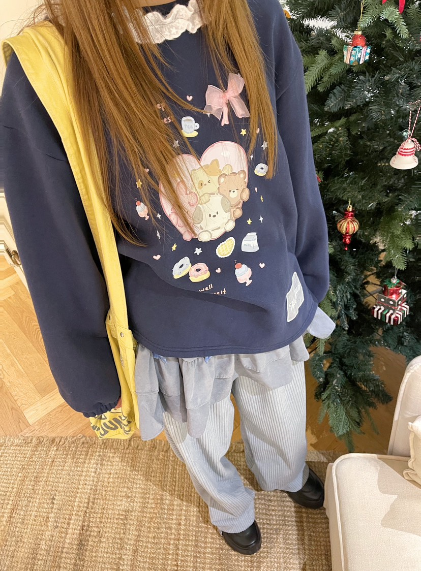 BOUTIQUE-L東大門㊣實拍女裝新款熱賣休閑時尚人氣職業衛衣BOUTIQUE-L衛衣