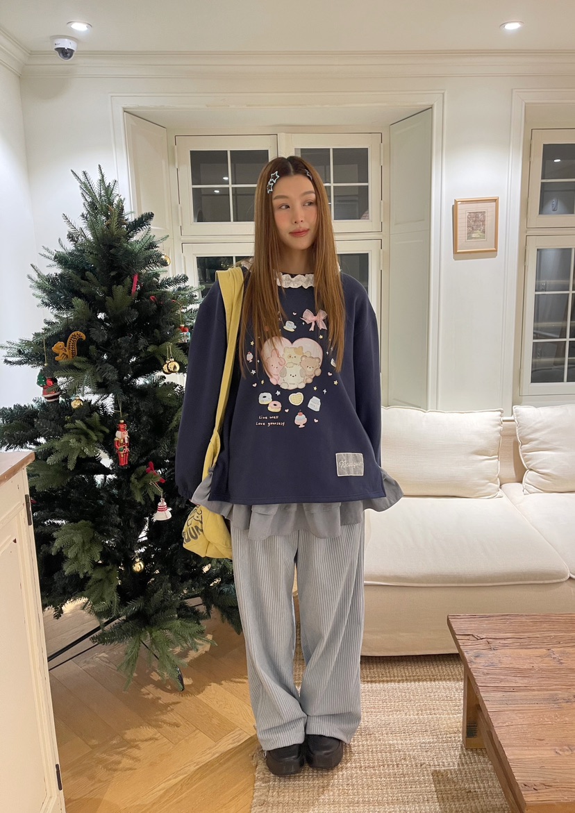 BOUTIQUE-L東大門㊣實拍女裝新款熱賣休閑時尚人氣職業衛衣BOUTIQUE-L衛衣