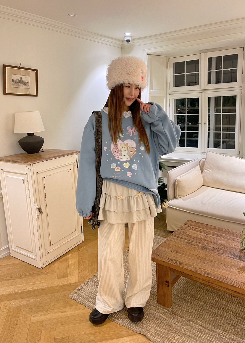 BOUTIQUE-L東大門㊣實拍女裝新款熱賣休閑時尚人氣職業衛衣BOUTIQUE-L衛衣