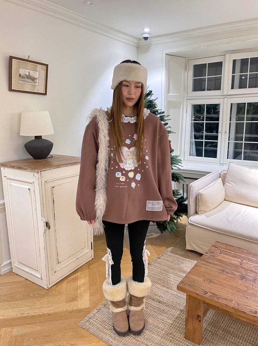 BOUTIQUE-L東大門㊣實拍女裝新款熱賣休閑時尚人氣職業衛衣BOUTIQUE-L衛衣